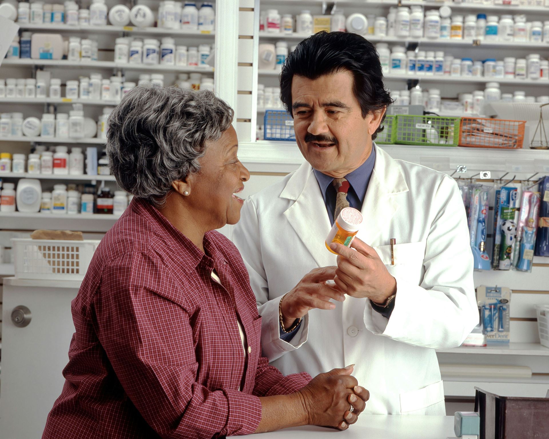 Inside a pharmacy